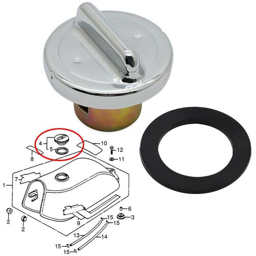 Couvercle de réservoir de carburant, pour Honda CT70 Z50 QA50 ATC70 ATC110 Z50A TRX70 NC/NA 50