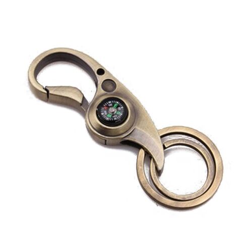 Mousqueton 2 En 1, Micro Boussole, Porte-Clés, Pour Randonnée Camping, Usage Commun, Alpinisme, Portable, Voiture