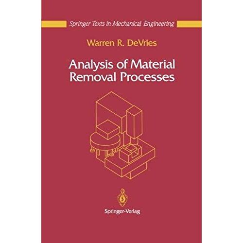 Analysis Of Material Removal Processes