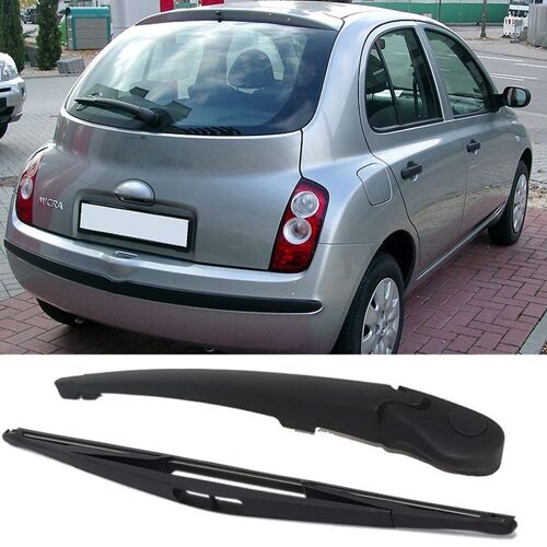 Bras Et Lame D'essuie-Glace Arrière De 16 Pouces, Accessoires De Voiture Pour Nissan Micra K12 2006-2010