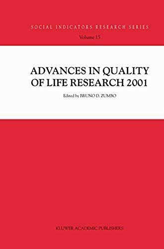 Advances In Quality Of Life Research 2001