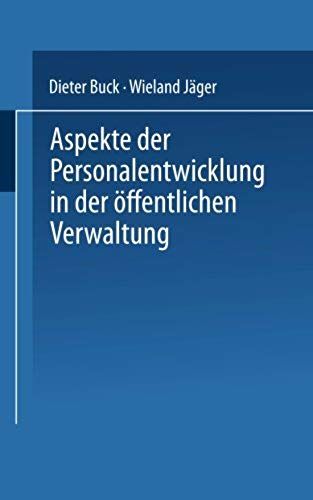 Aspekte Der Personalentwicklung In Der Öffentlichen Verwaltung