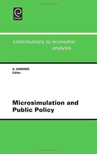 Microsimulation And Public Policy