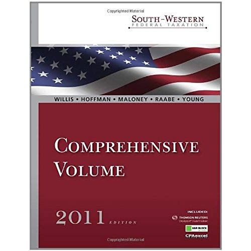 South-Western Federal Taxation 2011: Comprehensive (With H&r Block @ Home Tax Preparation Software Cd-Rom, Ria Checkpoint&cpaexcel 2-Semester Printe