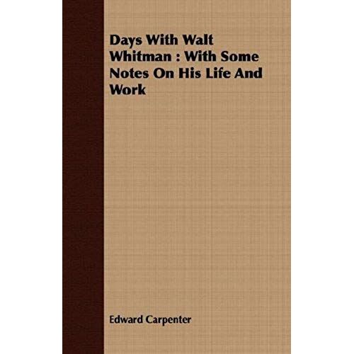 Days With Walt Whitman