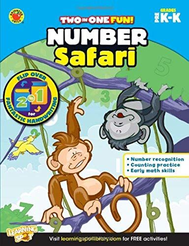 Number Safari & Fantastic Handwriting, Grades Pk - K (Two-In-One Fun!)