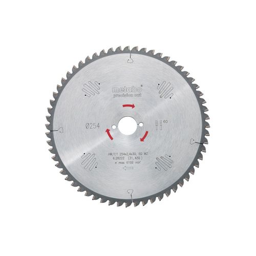 Metabo Lame de scie ""precision cut - classic"", 160x2,2/1,4x20 Z36 WZ 10° - 628278000