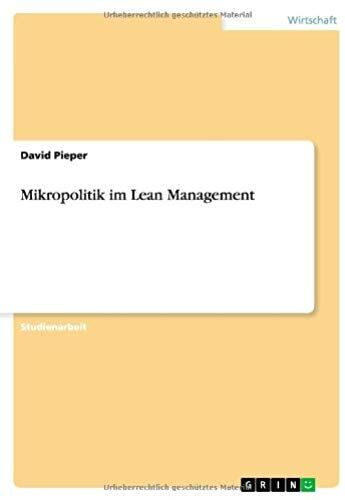 Mikropolitik Im Lean Management