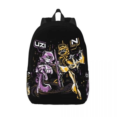 Sac à dos léger en toile avec personnages de dessins animes et drones meurtriers pour adolescents, ideal pour le lycée, la randonnée, les voyages, la série télévisée, pour hommes e
