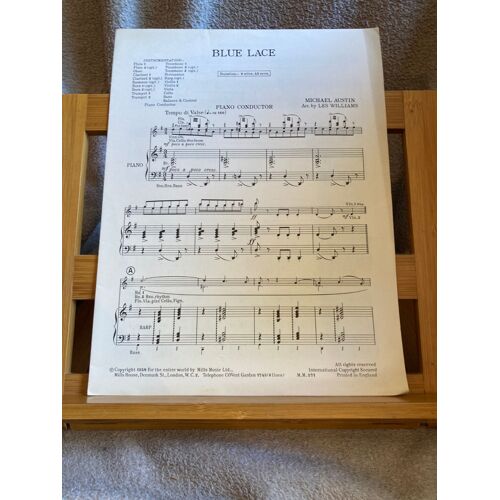 Michael Austin Les Williams Blue Lace Partition Piano Conducteur Mills Inc