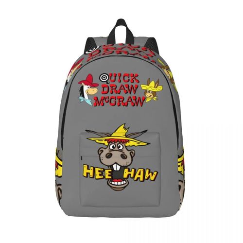 Sac à dos amusant rétro lavable à tirage rapide McGraw Show pour hommes et femmes, sac à bandoulière réglable pour enfants, sac de campus