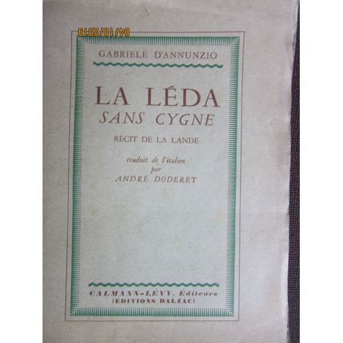 La Léda Sans Cygne, Récit De La Lande, Suivi D Un Envoi À La France