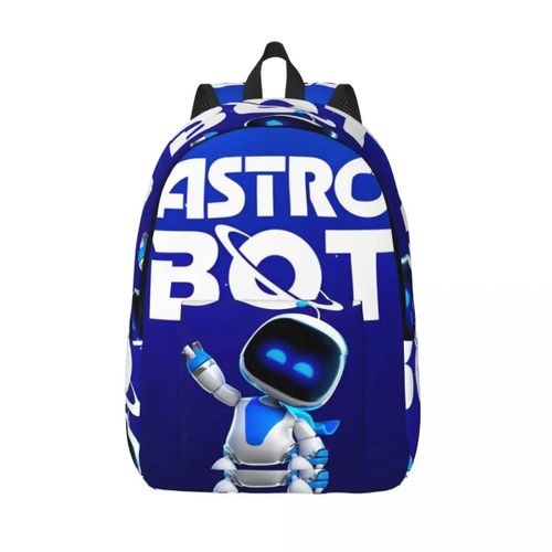 Sac à dos décontracté Astrobot pour salle de jeux avec poche, pour etudiant, randonnée, voyage, jeu vidéo, pour hommes et femmes, sac à bandoulière universitaire