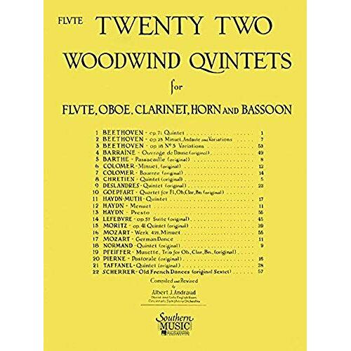 22 Woodwind Quintets - New Edition