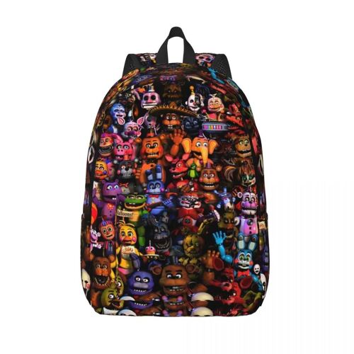 Sac à dos FNAFS All Characters pour ecoliers, maternelles et primaires, jeu vidéo, sac à dos pour garcons et filles, avec poche