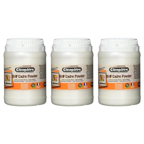 Cléopâtre Lot de 3 Colles Encadrement en Poudre Tylose BI@'CADRE POWDER 100g