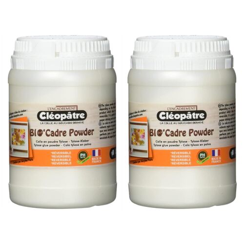 Cléopâtre Lot de 2 Colles Encadrement en Poudre Tylose BI@'CADRE POWDER 100g