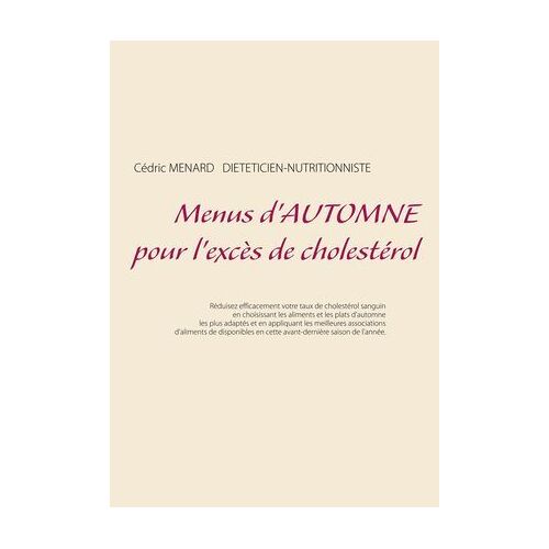 Menus D'automne Pour L'excès De Cholestérol