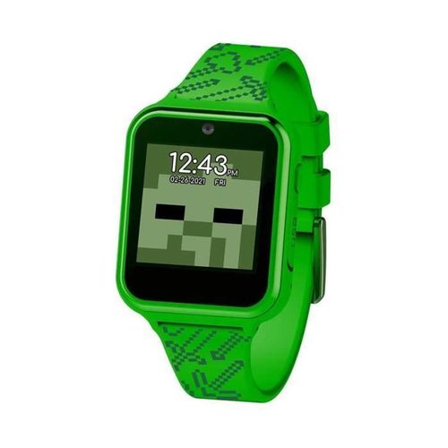 Minecraft Itime Kids Interactive Smart Watch Montre Intractive Min4045 Vert