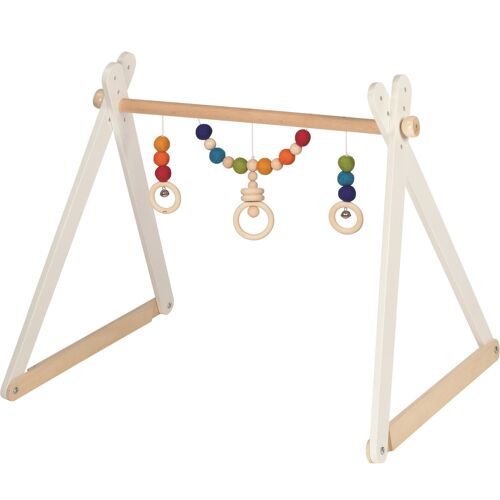 Portique D'activités En Bois Arc-En-Ciel