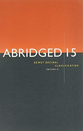 Abridged Dewey Decimal Classification 15