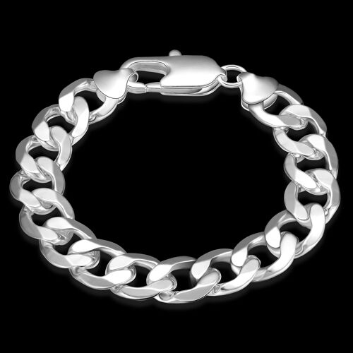 Bijoux En Argent Regardé 925, 12mm Sur Le Côté, Bon Rapport Qualité/Prix, Cadeau Parfait Pour Petite Amie