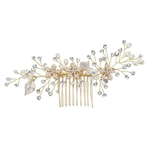 Peigne À Cheveux En Perles Pour Femmes, Feuilles De Mariage, Style Rétro, Style Rotterdam, Peigne À Cheveux Pour Femmes, Coiffure Féminine