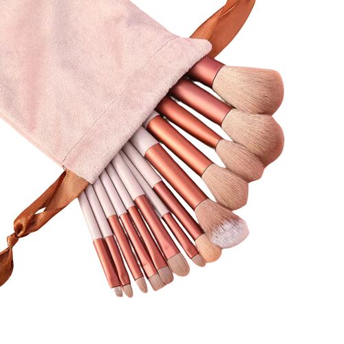 Ensemble De Pinceaux De Maquillage Essentiels, Outil De Toilettage, Mélange De Poudre, Pinceau Pour Les Yeux, 13 Pièces, Eig88 