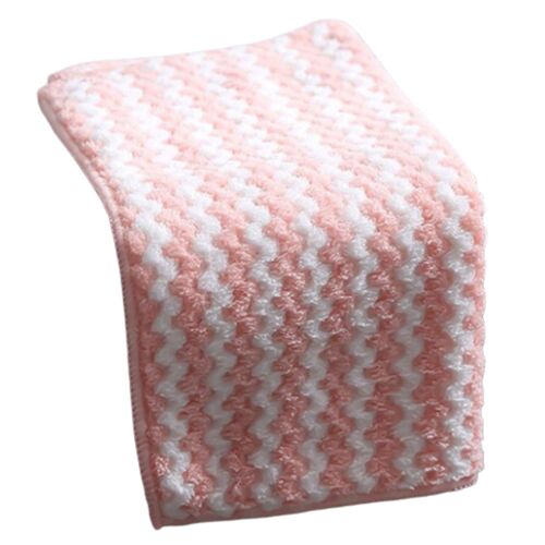 Chiffon de nettoyage en microfibre Super absorbant, serviette en molleton de corail, tampon à récurer, multifonction, EIG88