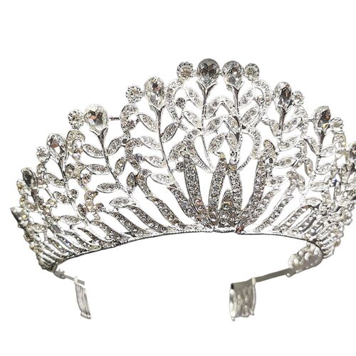 Couronne De Mariage Élégante Avec Biscuits Brillants, Couronnes De Princesse, Coiffure, Accessoires De Fête De Mariage 