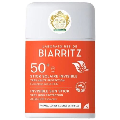 Laboratoires De Biarritz Stick Solaire Invisible Visage Lèvres & Zones Sensibles Spf50+ 12 G 