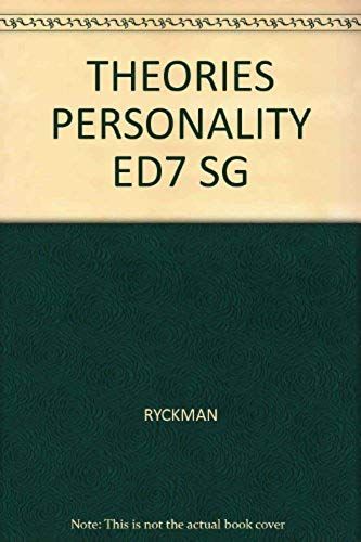 Theories Of Personality (Paperback)