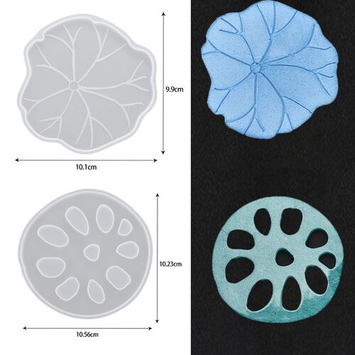Ensemble De Moules De Dessous De Verre En Silicone Et Résine Époxy, Coussin Isolant Thermique, Anti-Brûlure, Pour Rangement De Cuisine, Décoration De Bureau Et Maison, Diy