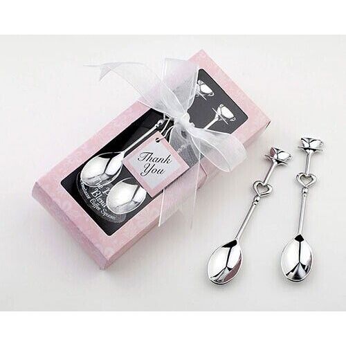 Cuillère À Café Créative En Acier Inoxydable, 2 Pièces, Cuillère À Thé, Cuillère À Glace, Cuillère À Dessert, Couverts Créatifs, Cadeau De Mariage