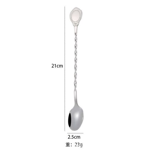 Cuillère À Mélanger En Acier Inoxydable, Nouveau, Créatif, Lait, Thé, Café, Cuillère À Dessert, Café, Décor De Mariage Coloré