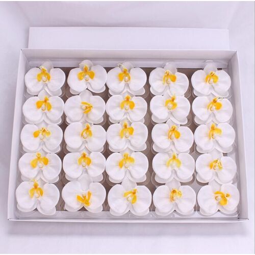Pétale de fleur d'orchidée papillon, rose de Regina, saveur romantique, corps de bain luxueux, cadeau de fête de mariage, 25 pièces par lot