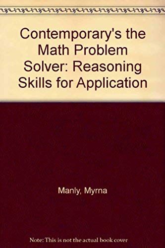 Contemporary's The Math Problem Solver: Reasoning Skills For Application