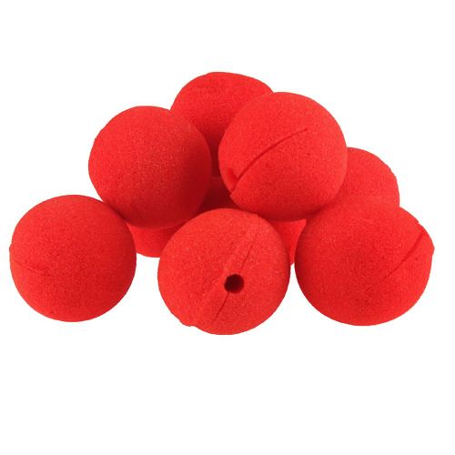 Nez Rouge En Mousse De Cirque, Fournitures De Fête, Accessoires D'halloween, Costume Robe Magique, Fournitures De Fête, 10 Pièces-46