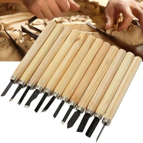 12pcs Lame De Couteau Outils De Sculpture Sur Bois Sculpture Graver Graver Coupeur Artisanat Bois Coupe Arts Multi Outils À Main Bricolage-20
