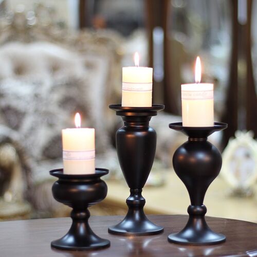Porte-bougies en métal Style Vintage, Vase, chandelier, centre de table, accessoires de mariage, décoration de noël