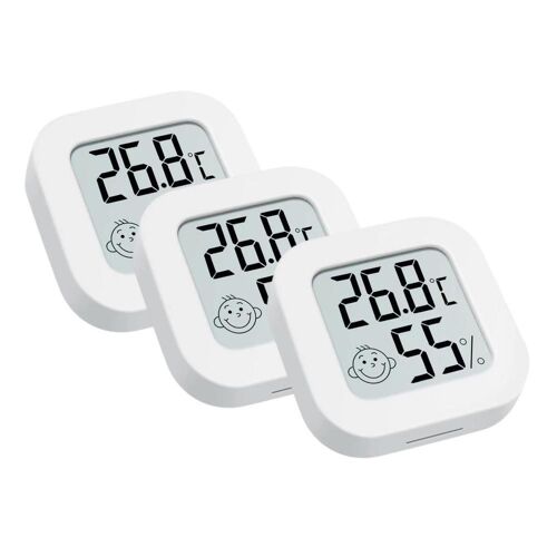 Mini thermomètre numérique d'intérieur, pour température ambiante, jauge d'humidité, avec moniteur de température et d'humidité