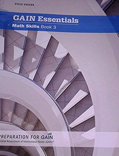 Gain Essentials: Student Edition Efl Efl Levels 5-6 Math 2011