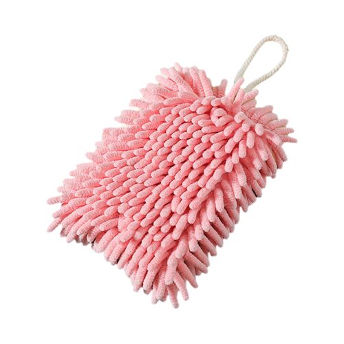 Serviette Chenille Super absorbante pour la cuisine et la salle de bain, douce et moelleuse avec lanière, à séchage rapide, pour hôtel