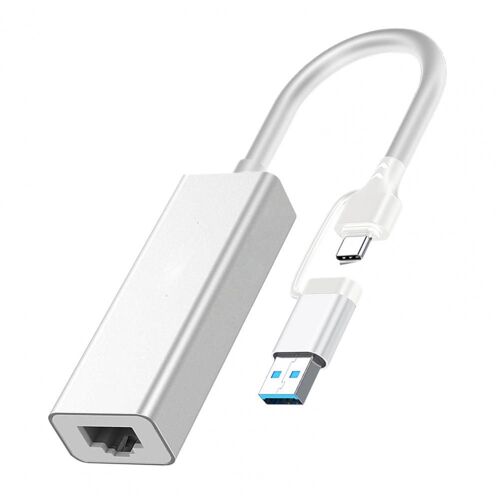 Adaptateur réseau solide, portable, léger, LAN, USB 3.0 Type-C vers RJ45 Ethernet