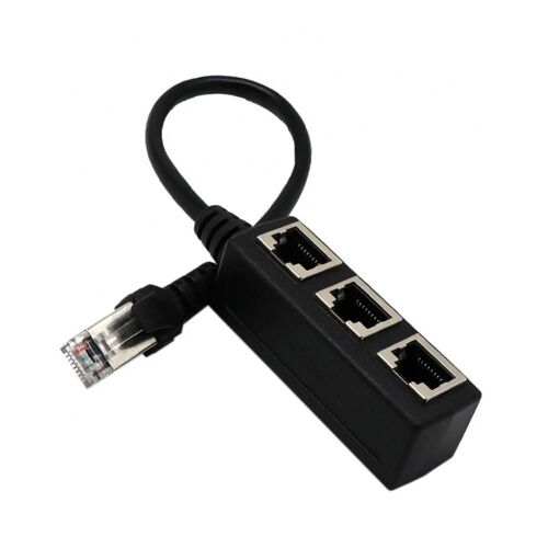 Répartiteur de câble Ethernet LAN mâle vers femelle, adaptateur d'extension RJ45, commutateurs réseau RJ45 1 à 3