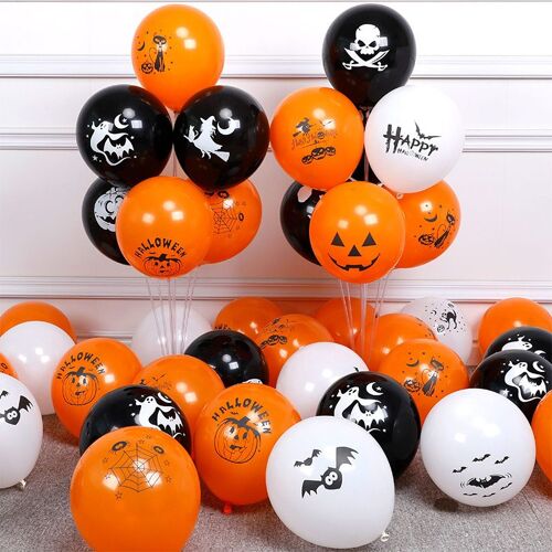 Ballons en Latex Épais pour Halloween, Décoration de Tête de Citrouille, Festival de Fantômes, ixHappy Helloween, 25 Pièces