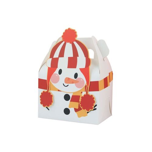 Boîte à bonbons créative de noël, boîte à muffins carrée, boîte-cadeau de transport, boîte à pâtisserie, décor de noël pour la maison