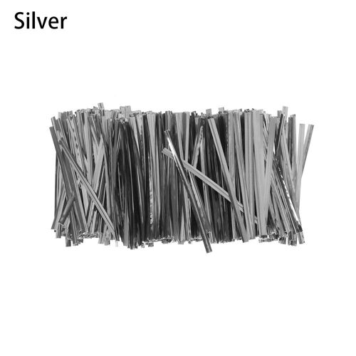 Liens torsadés métalliques, fil de cellophane, pack de sacs, bancs, emballage de cuisson en acier, ligature, fournitures pour événements et fêtes, 50 pièces, 800 pièces, paquet, nouveau