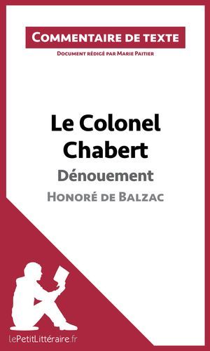 Le Colonel Chabert De Balzac - Dénouement