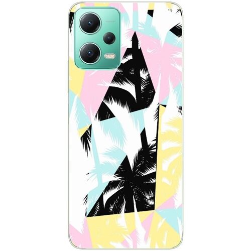Coque Pour Redmi Note 12 5g Palmier Geometrique
